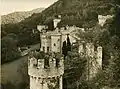 Gwrych Castle in the 1920s, viewed from the Hesketh Tower