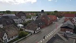 View over the town from the watertower