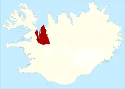 Location of Húnaþing vestra