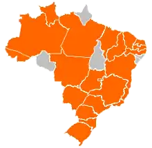 H1N1 Brazil Map by Community Outbreaks
