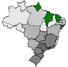 H1N1 Brazil map by confirmed deaths