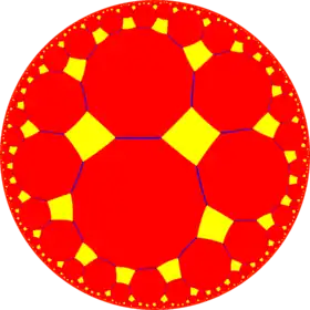 Truncated order-4 heptagonal tiling