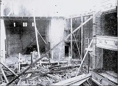 Old theater destroyed