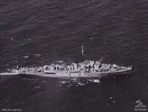 HMAS Hawkesbury in 1954