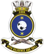 HMAS Cook - Ship's Crest