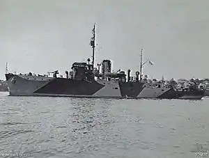 HMIS Bombay in Sydney Harbour in 1942