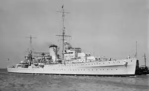 The ship when serving as HMNZS Achilles