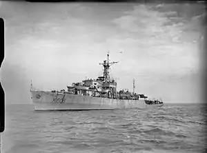 HMS Bigbury Bay in 1945