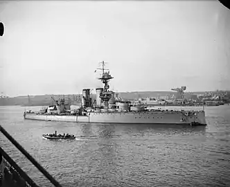 HMS Centurion in 1918