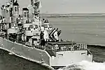 Swedish 12 cm akan m/50 stern-turret on Destroyer HSwMS Halland (J18) 1960's.
