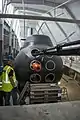 Torpedo 613 being loaded into HSwMS Neptun Inside the museum on 31 July 2013.