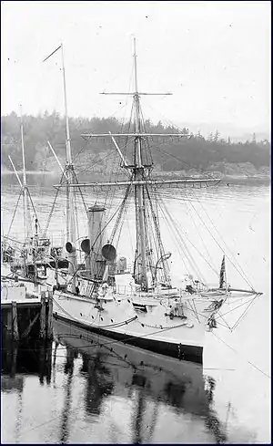 HMS Shearwater at Esquimalt circa 1908