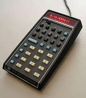 The first scientific hand-held calculator (HP-35) is introduced.