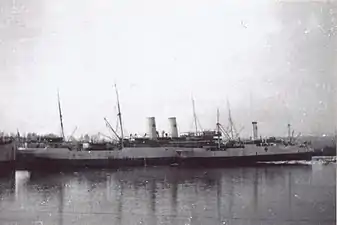 Hospital ships Russ and Joulan around 1918