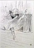 Miss Ida Heath, 1894, crayon and brush lithograph with scraper