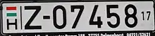 Export plate (2017)