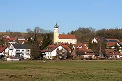 Haag an der Amper with the Church of Saint Lawrence