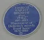 Blue plaque, Ladbroke Grove, London