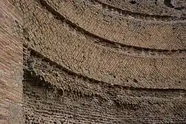 Portion of a wall found near Hadrian's Villa