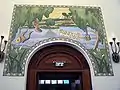 Mural inspired by Psalm 137: "By the rivers of Babylon"