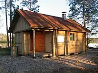 Wilderness Hut at the Lake Sunijärvi in Hailuoto, Finland