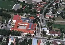 Aerial view of Hajdúsámson