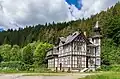 Half-timbered mansion of the former Zirkelmühle in Mellenbach-Glasbach (Thuringia)