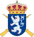 Coat of arms of the Halland Regiment (I 16/Fo 31) 1977–1994 and the Halland Brigade (Hallandsbrigaden, IB 16) 1994–2000.