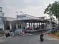 The construction of the new Kota BRT Station at the north of the Jakarta Kota Station