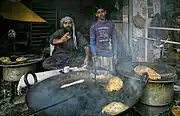 Puri Frying in Pakistan