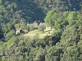 The hamlet of Viala, in Saint-Frézal-de-Ventalon