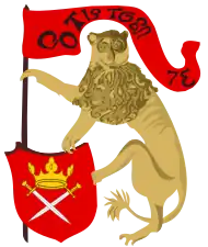 Saxon arms of Hermannstadt (before 1470); colors are hypothetical