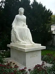 1914 – Monument of Czech stage actress Hana Kvapilová (1860–1907), Kinského zahrada, Prague