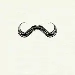 "Handlebar" moustache style