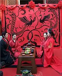 Chinese traditional wedding attire, Zhou dynasty style