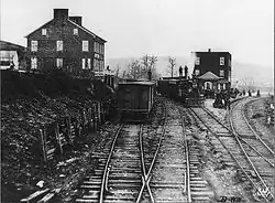 Proximity of Hanover Junction homes to town's railroad station, 1863