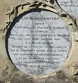 Memorial to Zieten on the Obelisk at Rheinsberg