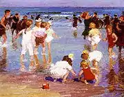 Edward Henry Potthast Happy Days, oil on panel, c. 1910–1920