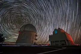 A riot of star trails dominate this striking image from Cerro Tololo Inter-American Observatory (CTIO)