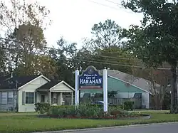 Welcome sign on Jefferson Highway