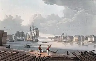 1800–1820: Port of Christiania,by John William Edy