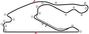 Layout of the Miami International Autodrome