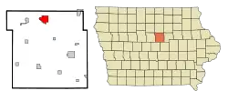 Location of Iowa Falls, Iowa