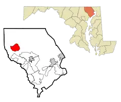 Location of Jarrettsville, Maryland