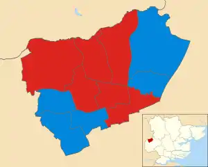 2010 results map