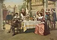 Courtship history painting