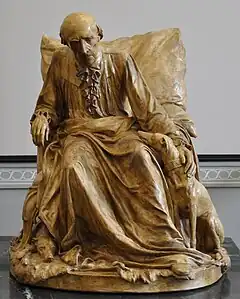 The Philosopher of Sanssouci, (copy, made of tinted plaster)
