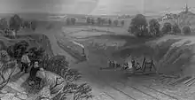 The Harrow on Hill railway cutting, 1838