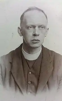 Father Rope as a young priest