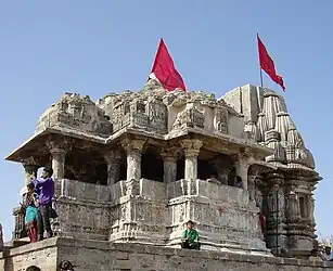 Ancient temple of Harsidhhi also known as Harshad atop Koyala hill near Miyani, Gujarat
